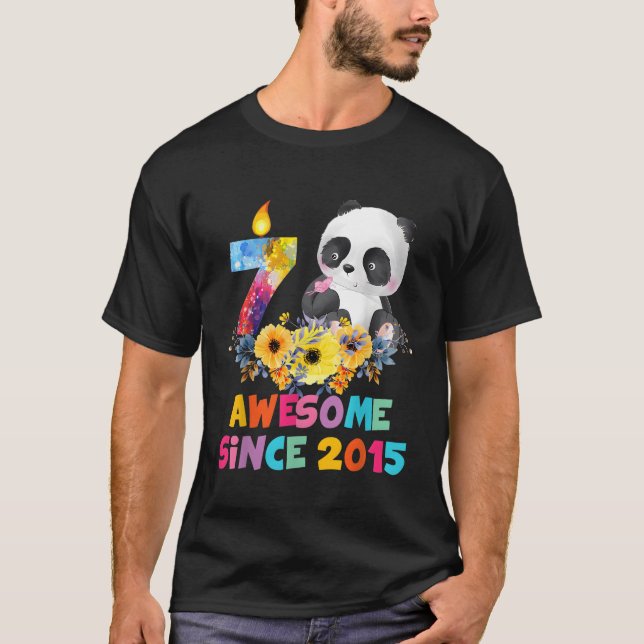 7 Phantastisch 2015 7th Panda Unicorn T-Shirt (Vorderseite)