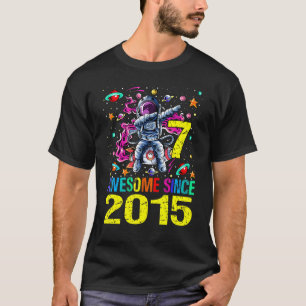 7 Phantastisch seit 2015 Astronaut 7. Geburtstag T-Shirt