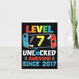 7 Phantastisch seit 2017 Videospiel Geburtstag Karte