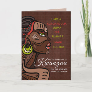 7 Principles of Kwanzaa Greeting Card Karte