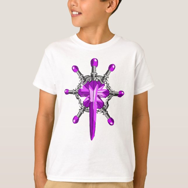 7 Purple Magic Sword Kids T-Shirt  (Vorderseite)