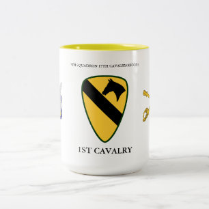7. QUADRON 17. CAVALRY(RECON) 1. CAVALRY  ZWEIFARBIGE TASSE
