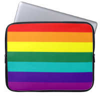 7 Regenbogen-Gay Pride-Fahne Laptop-Sieb