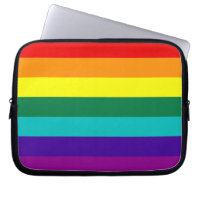 7 Regenbogen-Gay Pride-Fahne Laptop-Sieb