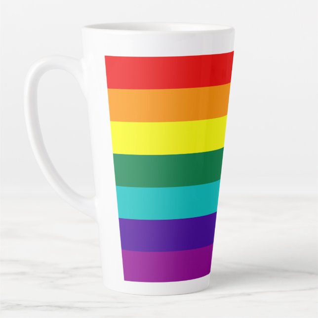 7 Regenbogen-Gay Pride-Fahne Milchtasse (Links)