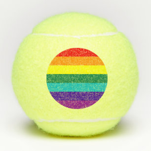 7 Regenbogen-Gay Pride-Fahne Tennisbälle