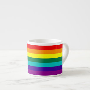 7 Regenbogen-Gay Pride-Flag Espressotasse