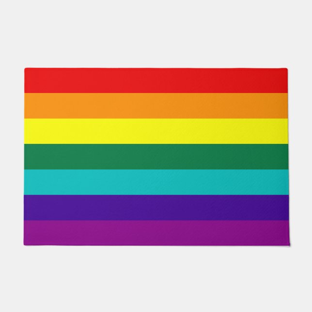 7 Regenbogenfarben Fußmatte (Vorderseite)