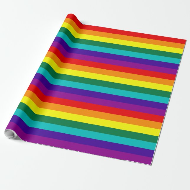 7 Regenbogenfarben Geschenkpapier (Ungerollt)