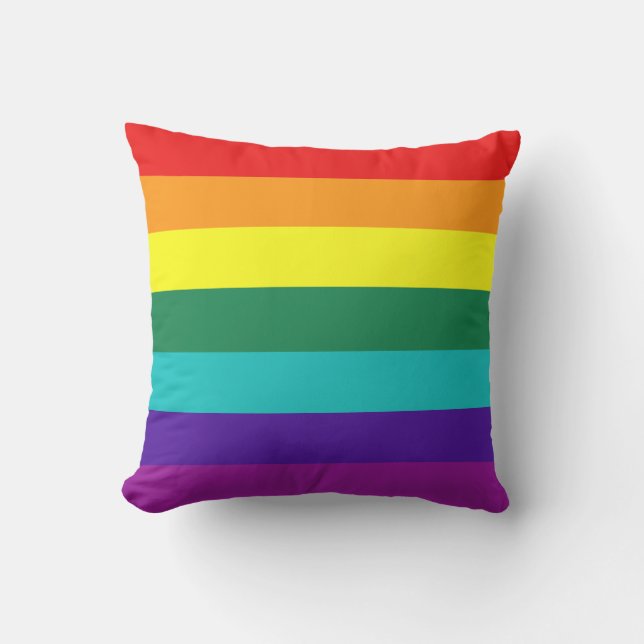7 Regenbogenfarben Kissen (Vorderseite)