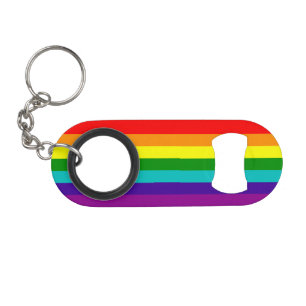 7 Regenbogenfarben Schlüsselbund Flaschenöffner