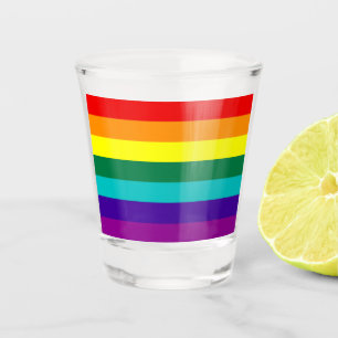 7 Regenbogenfarben Schnapsglas
