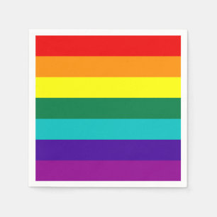 7 Regenbogenfarben Serviette