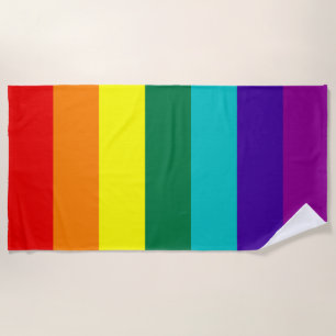 7 Regenbogenfarben Strandtuch
