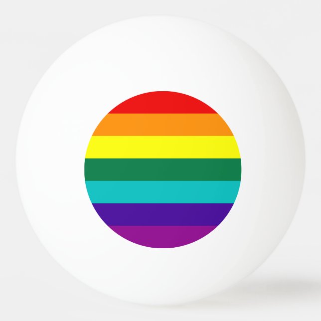 7 Regenbogenfarben Tischtennisball (Vorderseite)