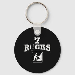 7 Rocks Bergsteigen Sieben Jahre alte Bday T Sh Schlüsselanhänger