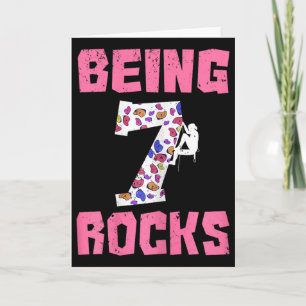 7 Rocks Geburtstagsmädchen Klettern  Karte