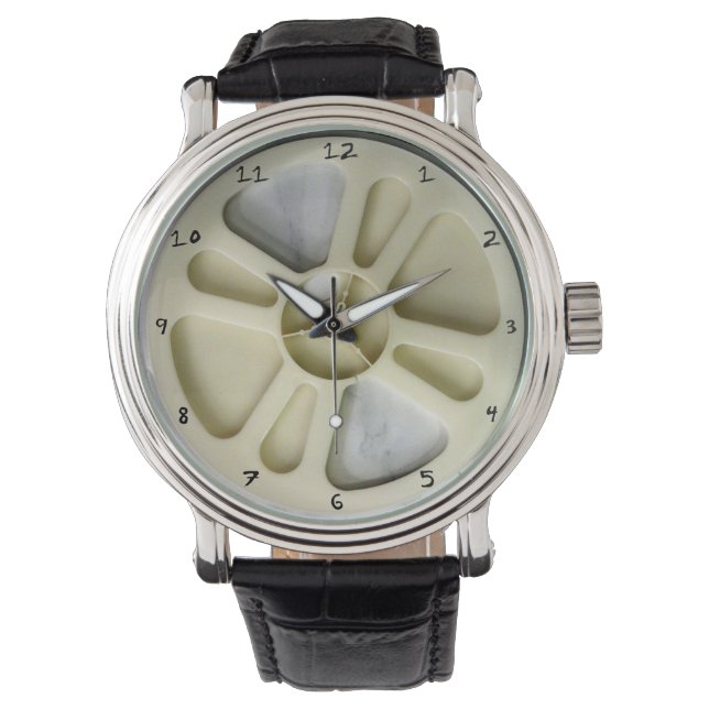 7" Rollen mit Zahlen Armbanduhr (Vorderseite)