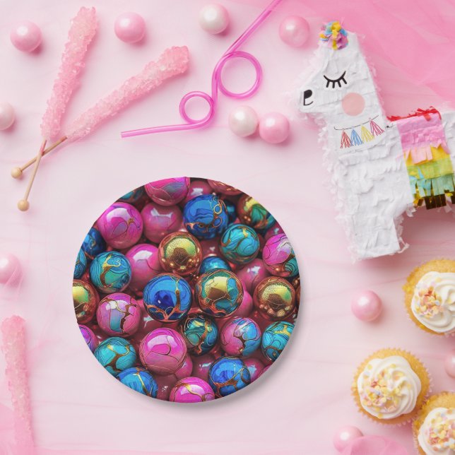 7" runder Pappteller (Party)