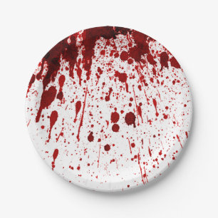 7" Rundpapier Plate Spritzer Vampire Gothic Pappteller