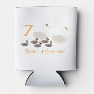 7 Schwänze im Schwimmen Dosenkühler