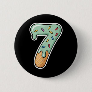 7 Sechs Sieben Trend 67 Frohen 67. Schultag Button
