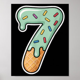 7 Sechs Sieben Trend 67 Frohen 67. Schultag Poster