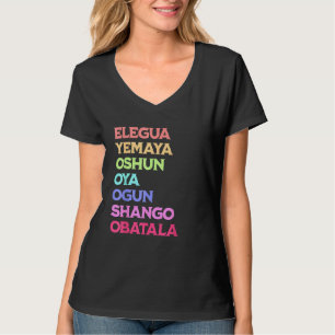 7 Sieben afrikanische Mächte Orisha Santeria Kuba T-Shirt