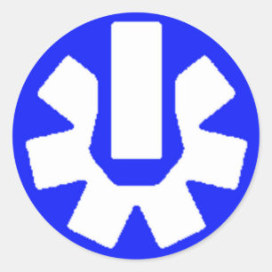 7. Spalte Runder Aufkleber