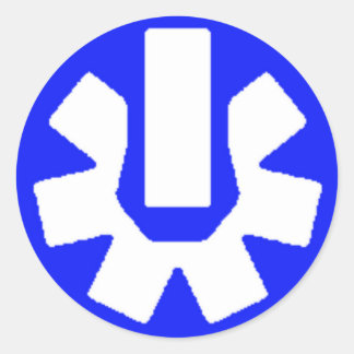 7. Spalte Runder Aufkleber