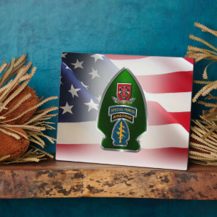 7. Special Forces Group (AIRBORNE) Plakette Fotoplatte