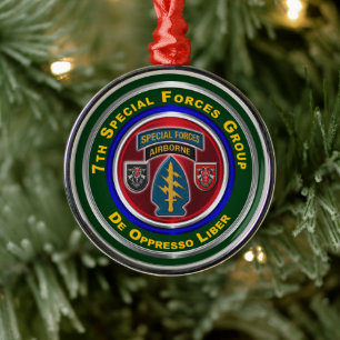 7. Special Forces Group Sichern Weihnachten Ornament Aus Metall