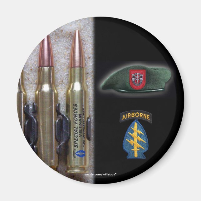 7. Spezialkräfte Gruppe Pflaster vietnam Magnetvet Magnet (Vorne)