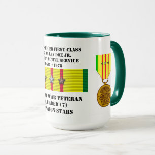 7 STERNE SAILORS VIETNAM KRIEG TASSE