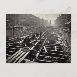 7. Straße und 24-25. Straße Postkarte