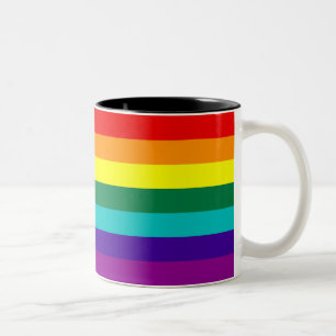7 Streifen Rainbow Gay Pride Flag Tasse
