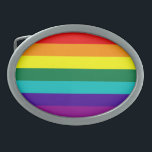 7 Streifen Rainbow Prilag Gürtelschnalle<br><div class="desc">7 Streifen Rainbow Gay Pride Flag Belt Buckle Version mit Hot-Rosa Streifen entfernt,  weil die Verfügbarkeit von Hot-Pink Stoff (1978-79).</div>