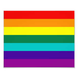 7 Streifen Regenbogen-Preis Fotodruck