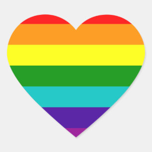 7 Stripes Rainbow Gay Pride Flag Sticker