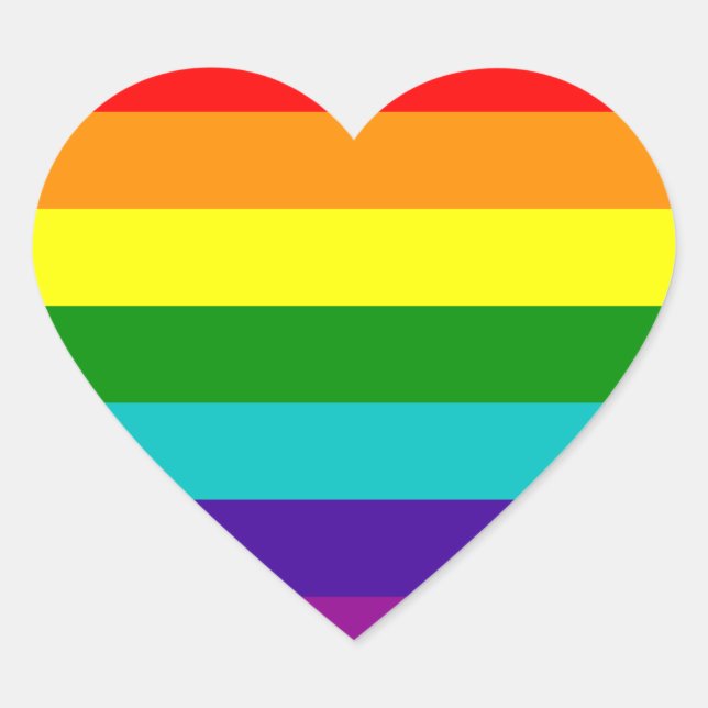 7 Stripes Rainbow Gay Pride Flag Sticker (Vorderseite)