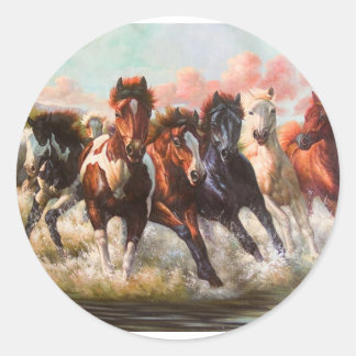 7 Stunden Runder Aufkleber