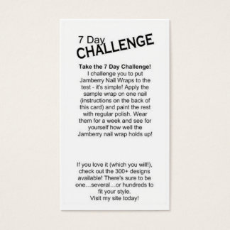 7 Tage Challenge Card