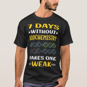 7 Tage ohne Biochemie Biochemiker T-Shirt