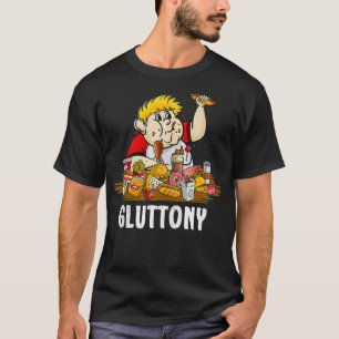 7 Tödliche Sins Gluttony Halloween-Kostüm T-Shirt