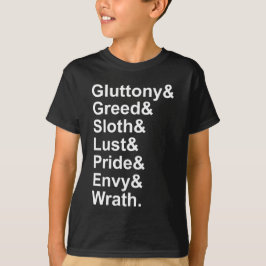 7 Tote Sins - Stolz Gluttony Lust Wrath Envy T-Shirt