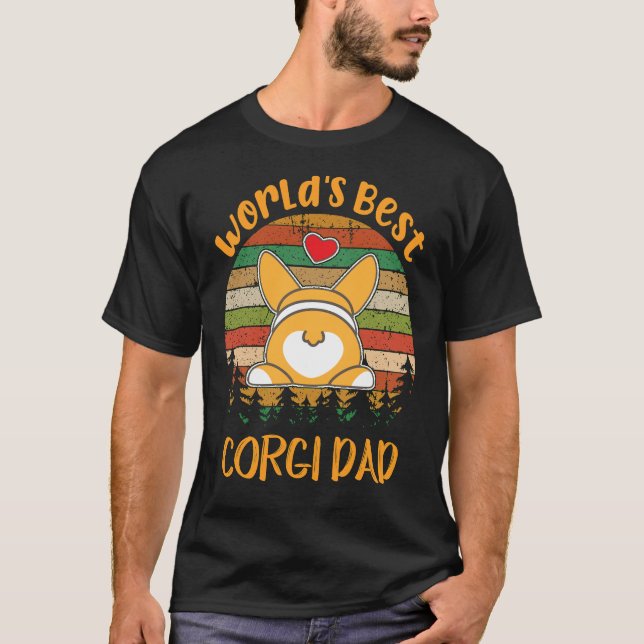 7 Weltbester Corgi-Vater T-Shirt (Vorderseite)