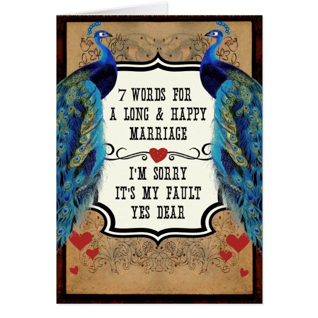 7 Worte für eine lange und glückliche Ehe (Vorne)