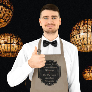 7 Worte für eine lange und glückliche Ehe Schürze