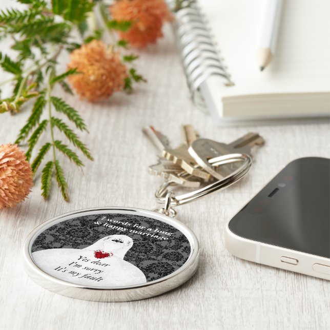 7 Worte zu einer langen Ehe und glücklichen Ehe Schlüsselanhänger (Seite)