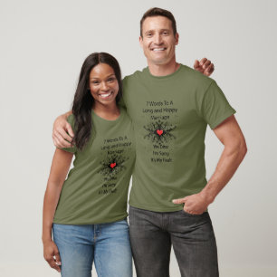 7 Wörter für eine lange Ehe T-Shirt